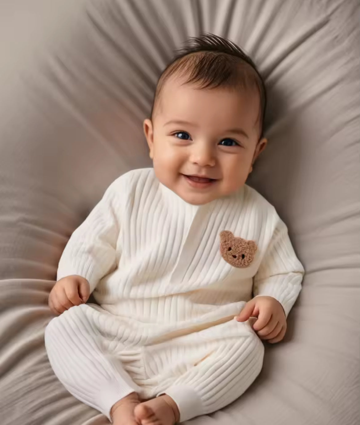 Enterito bebé algodón blanco