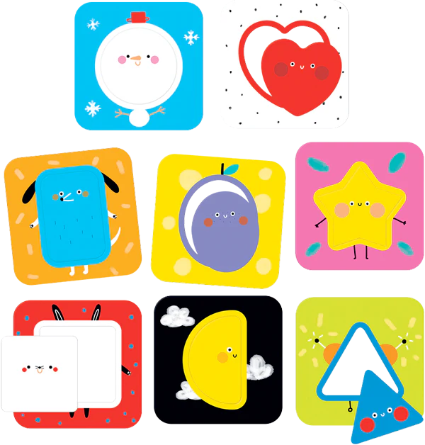 On-The-Go Discovering Shapes (16 Piezas, 8 Puzzles)