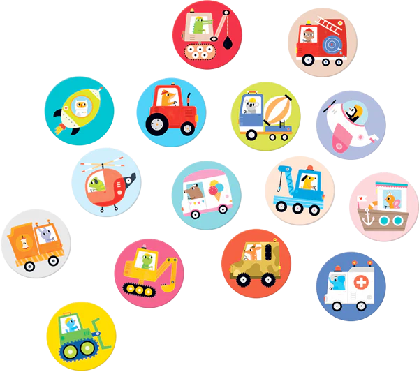 Juego Memorice Autos On-The-Go (15 Pares)