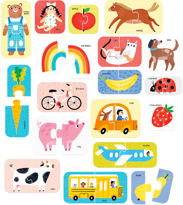 Pairs First Words (36 Piezas, 18 Puzzles)