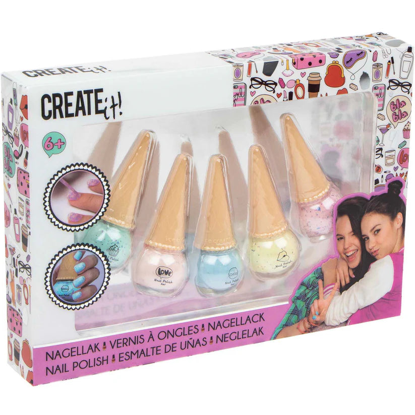 Set De Esmaltes En Caja Regalo Helado (5 Pack)