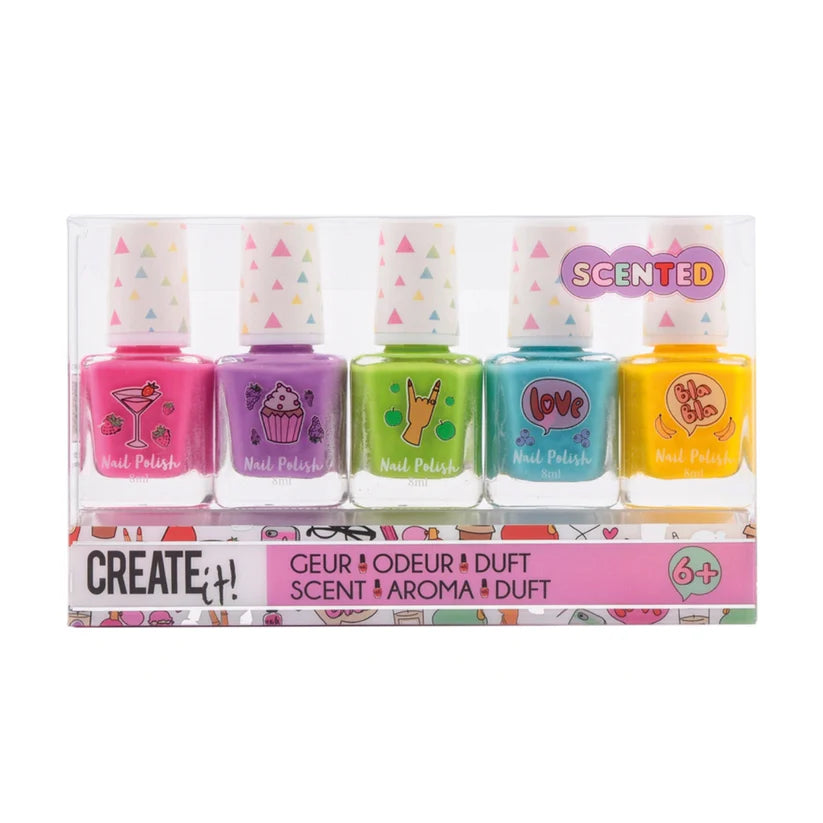 Set De Esmaltes Con Aroma (5 Unidades)