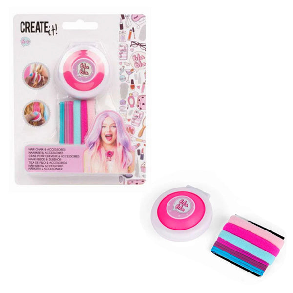 Tizas De Colores Para El Pelo + Accesorios (2 Variedades)