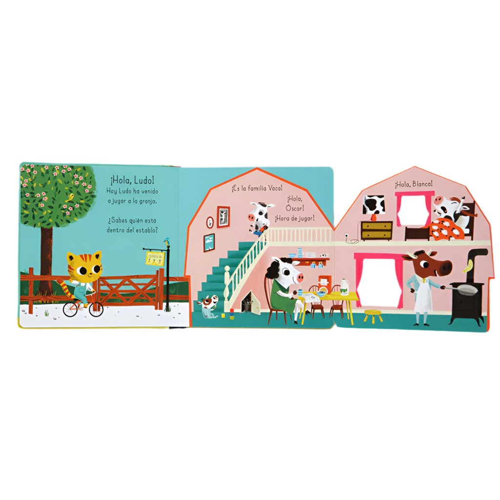 Un libro con solapas - Hola granja