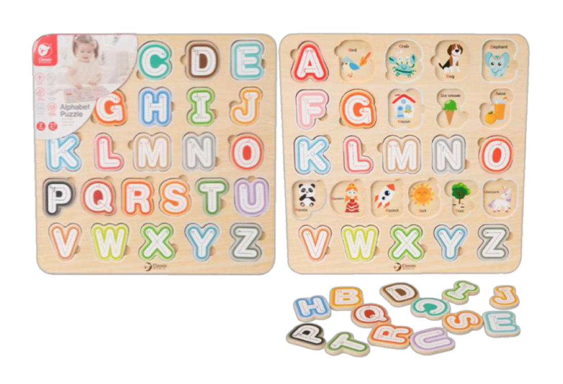 Rompecabezas abecedario madera