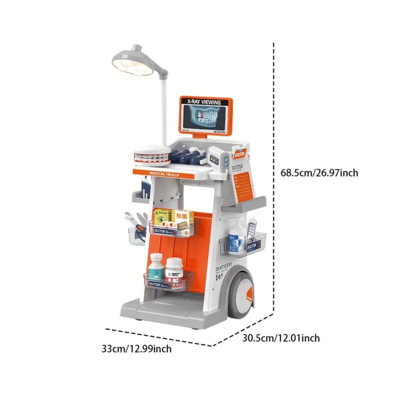 Set Juego Medico Dentista 30 Piezas Simulador Para Niños