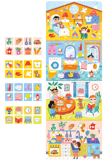 Puzzle Home / Conozco las partes de mi casa.