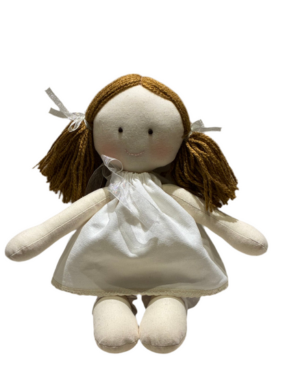 Muñeca apego Vestido blanco