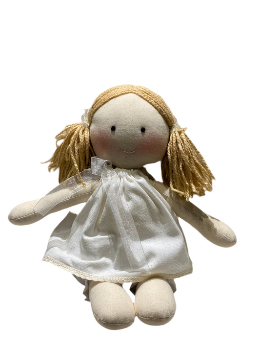 Muñeca apego Vestido blanco