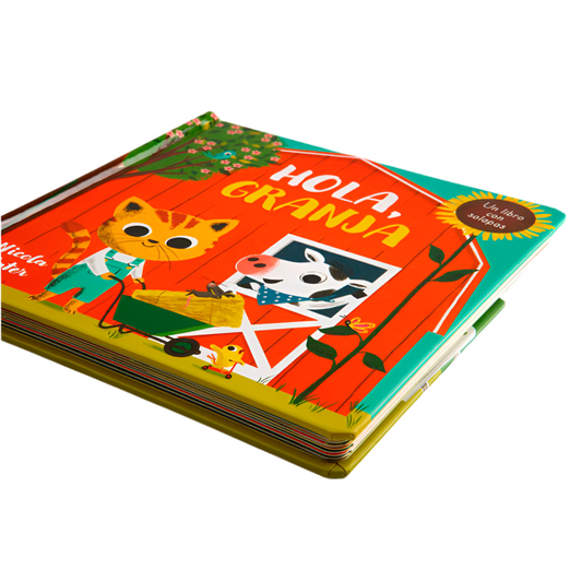 Un libro con solapas - Hola granja