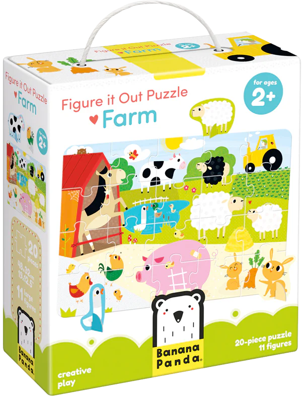 Figure It Out Farm (20 Piezas, 11 Figuras Cartón)