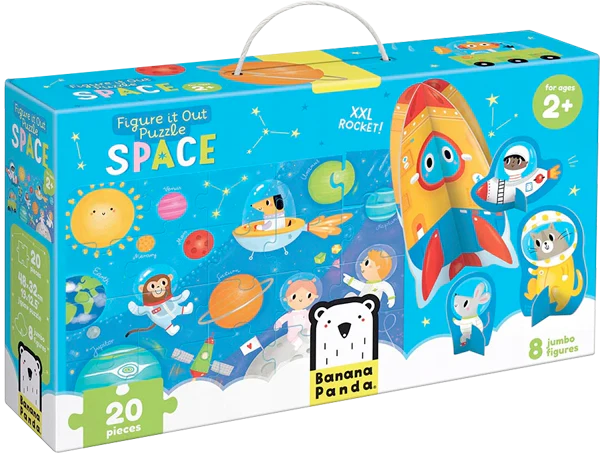 Figure It Out Space (20 Piezas, 8 Figuras Carton)