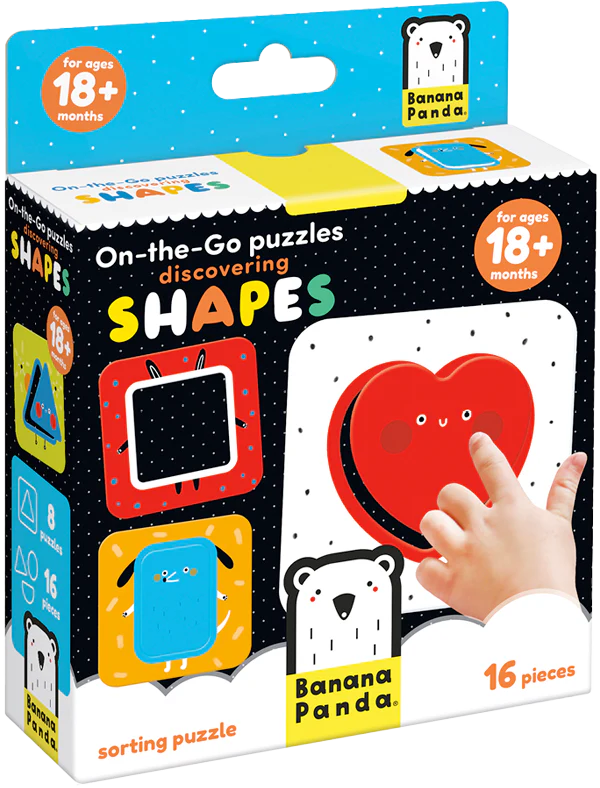 On-The-Go Discovering Shapes (16 Piezas, 8 Puzzles)