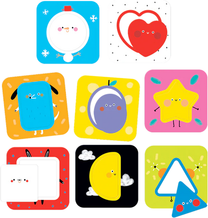 On-The-Go Discovering Shapes (16 Piezas, 8 Puzzles)