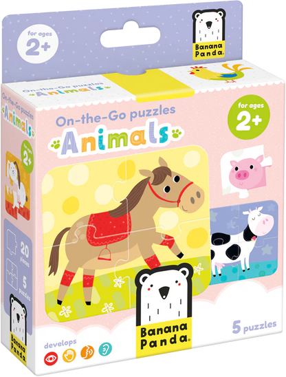On-The-Go Animals (20 Piezas, 5 Puzzles)