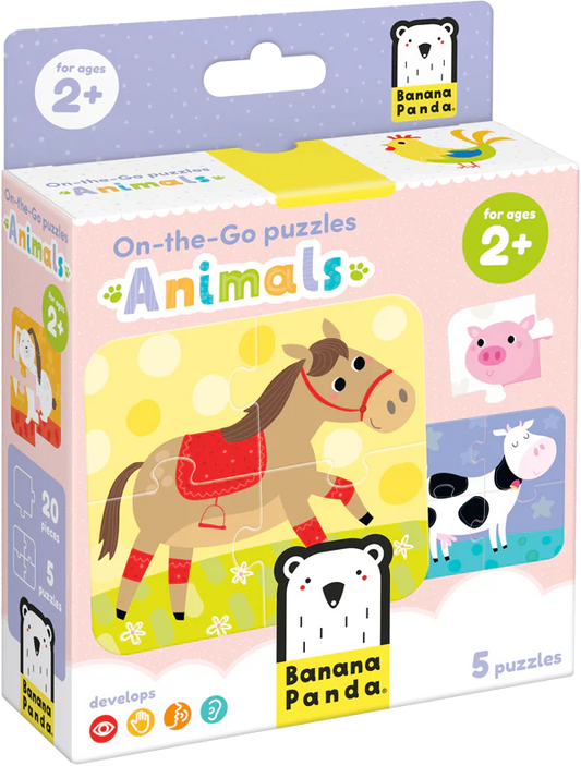 On-The-Go Animals (20 Piezas, 5 Puzzles)