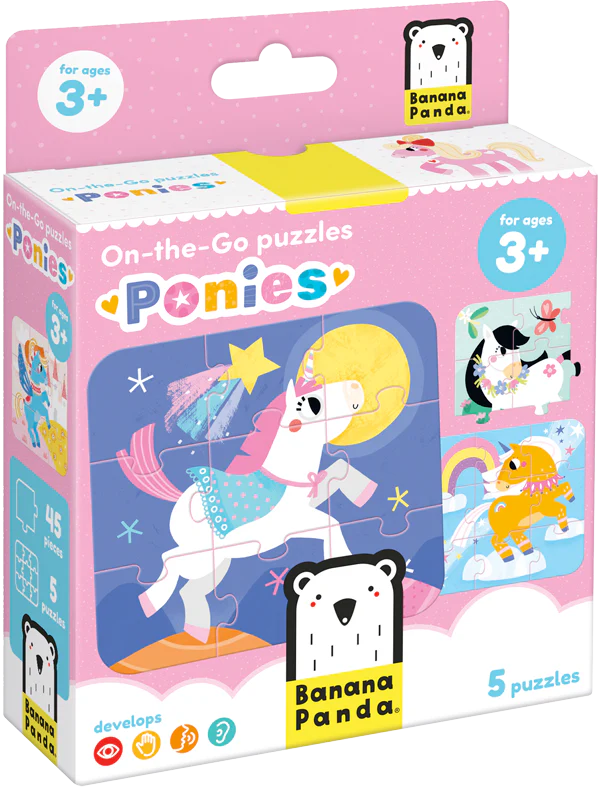On-The-Go Ponies (45 Piezas, 5 Puzzles)
