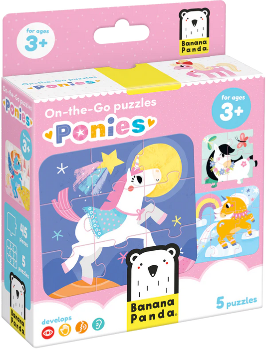 On-The-Go Ponies (45 Piezas, 5 Puzzles)