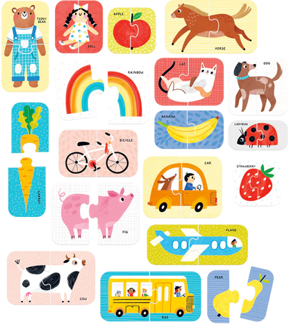 Pairs First Words (36 Piezas, 18 Puzzles)