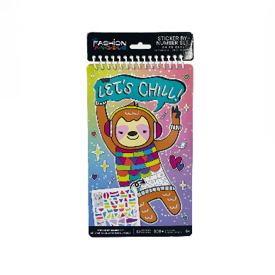 Croquera Stickers para Colorear Lets Chill