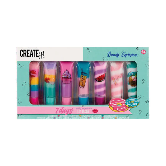 Brillo Labial Dulce En Espiral (7 Tubitos)