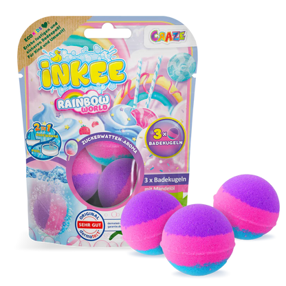 Pack 3 Bombas De Baño Mundo Arcoíris