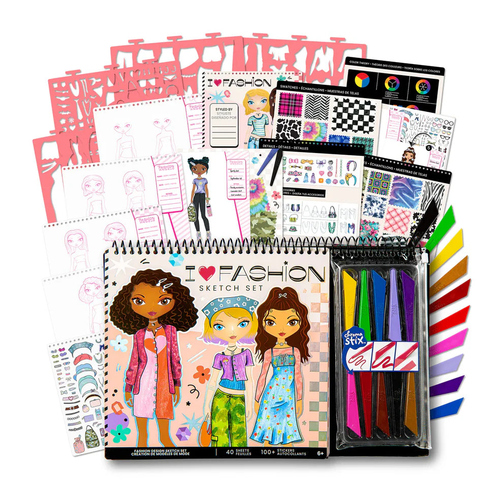 Portafolio De Diseño De Moda Con Set De Arte - Refresh