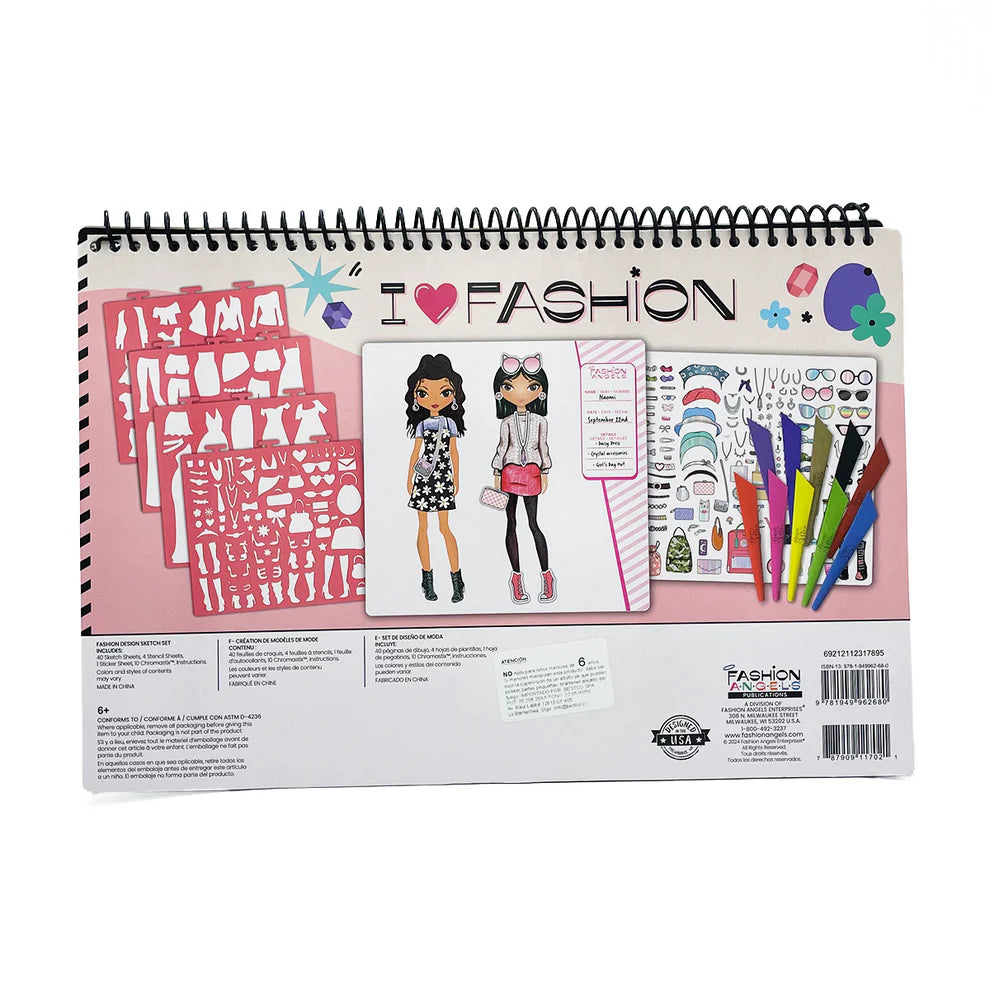 Portafolio De Diseño De Moda Con Set De Arte - Refresh