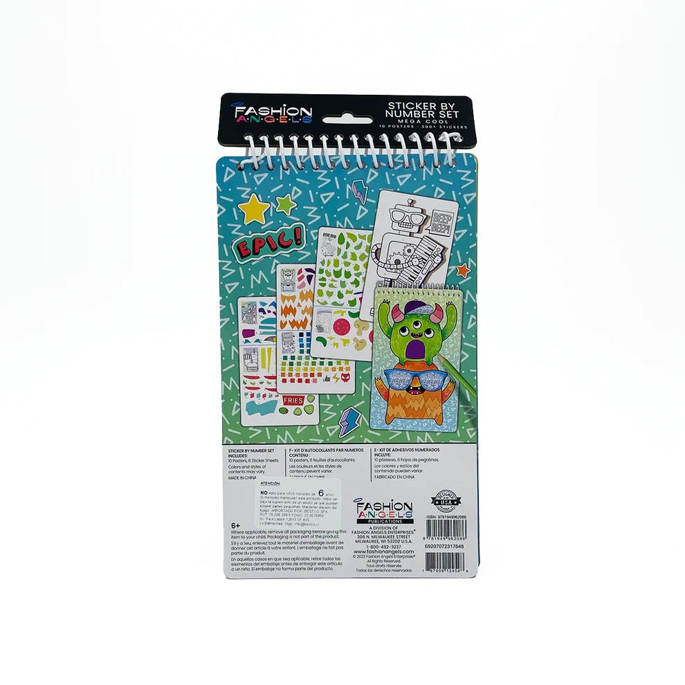 Stickers by Numbers- Dino