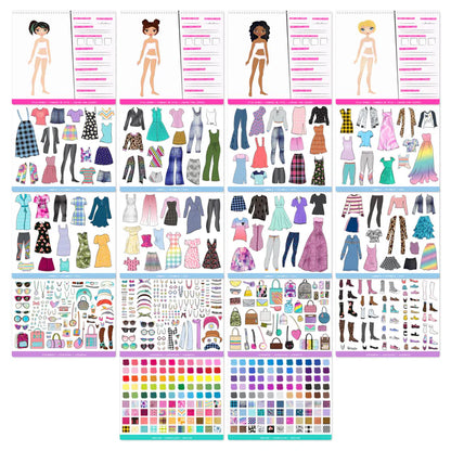 Estilista De Stickers De Moda
