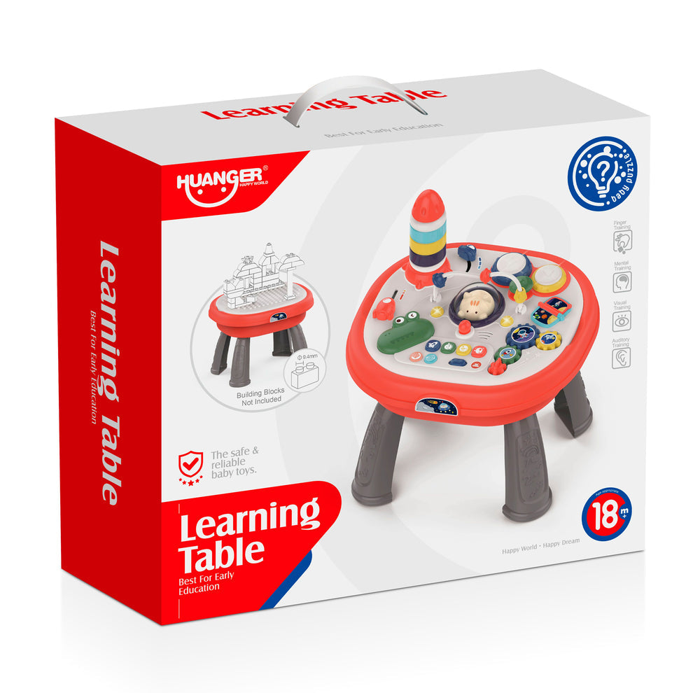 Mesa Aprendizaje Infantil 4 en 1 con Luz y Música - Huanger