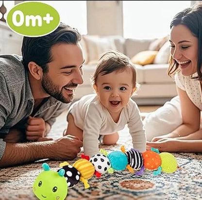 Oruga peluche sonajero musical